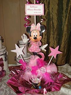 Minnie Mouse decoration, table centers