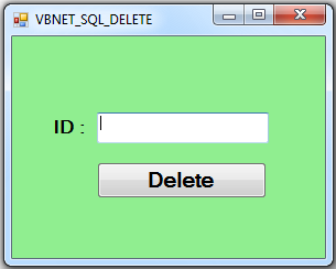 vb.net sqlserver delete record