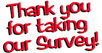 Thank You for taking our survey clip art image