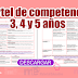 Cartel de competencia 3, 4 y 5 años