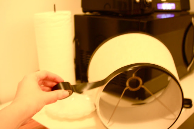 easy, quick, cheap lamp trim