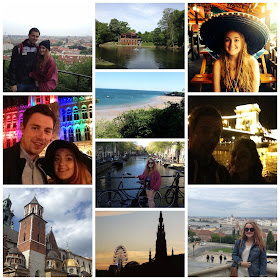 interrail europe photo collage