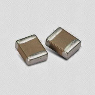 A pair of SMD Capacitor 