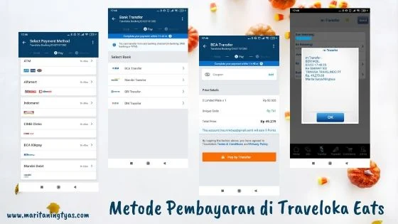 metode pembayaran Traveloka Eats