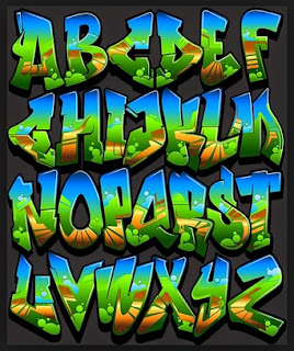 25 Graffiti fonts a - z colour galleries