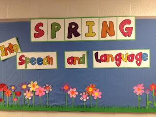 Spring Bulletin Board for Speech Therapy