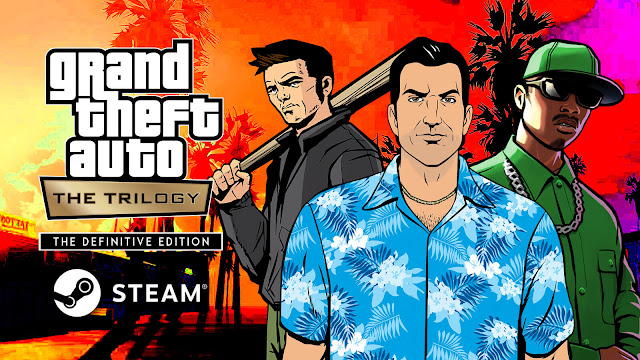 grand theft auto trilogy steam pc release leaked definitive edition gta 3 san andreas vice city google stadia nintendo switch playstation ps4 ps5 xbox one series x/s xsx rockstar games claude cj carl johnson tommy vercetti