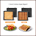 Simplus Alat Pembuat Waffle dan Pemanggang Roti 