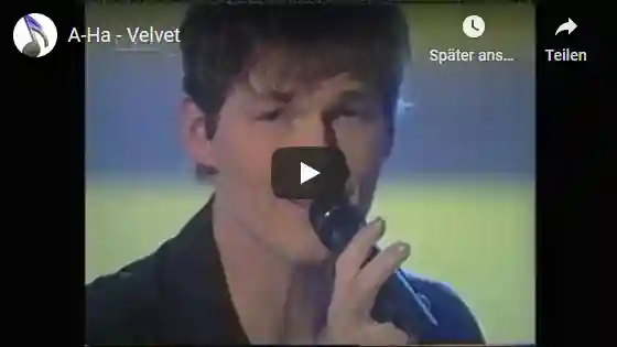 Youtube Video, a-ha - Velvet