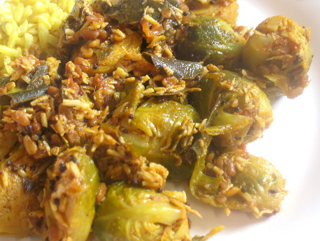 Sauteed Brussels Sprouts with Coconut