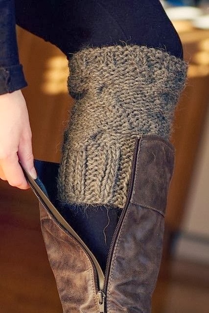 Adorable grey sleeve sock style for fall