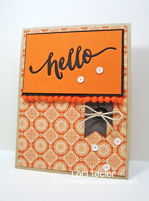 Hello card-designed by Lori Tecler/Inking Aloud