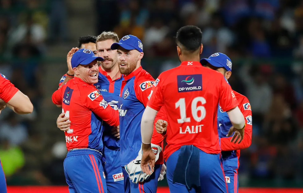 Image of Delhi Capitals won by 4 wickets(4 balls lefts) against KKR IN 28 th match of IPL. Delhi Capitals finally got off the mark on the points table, after five losses, as they beat Kolkata Knight Riders in Match 28 of TATA IPL 2023 at the Arun Jaitley Stadium in Delhi.