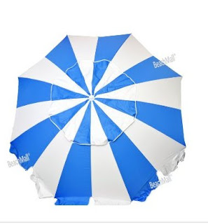 nice blue white beach umbrella2013