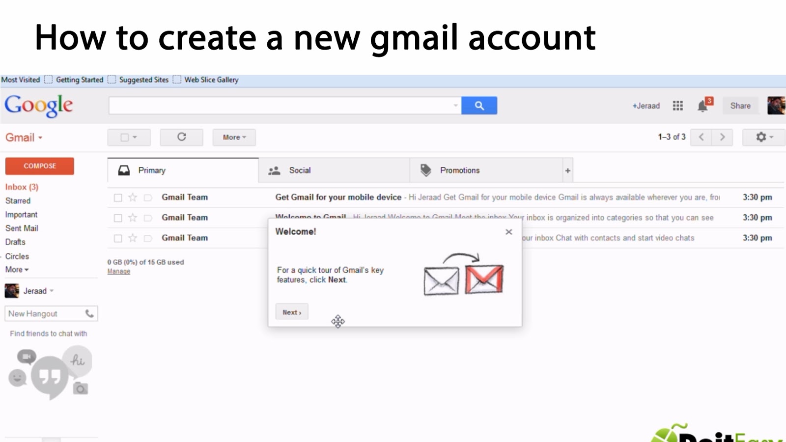 Create new gmail account Ordinateurs et logiciels