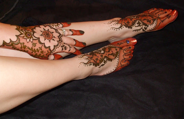 bridal henna mehndi designs for legs