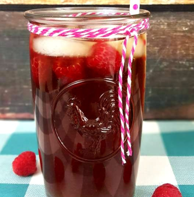 Raspberry Sweet Tea #summer #drink