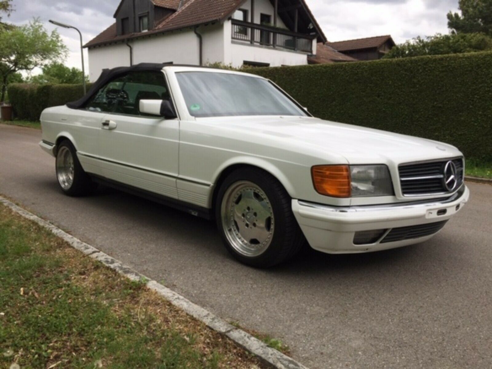 Mercedes-Benz C 126 500 SEC Bähr Cabriolet weiß