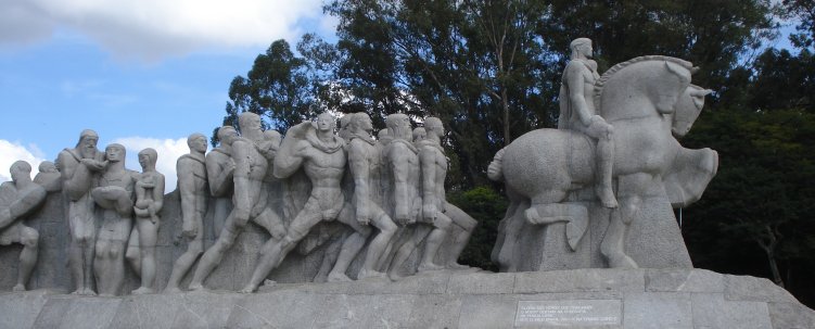 Bandeirantes monument in Sao Paulo Brazil