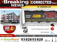 Flat Price Slashed at Vandalur, Chennai - Rs. 2890 