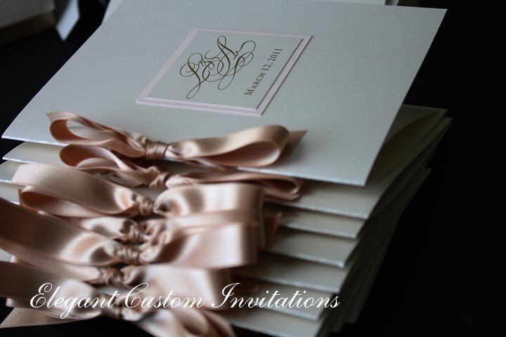 The programs were booklet style with their monogram carried through from the