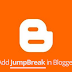 How to Add a Page Break/Jump Break in Blogger
