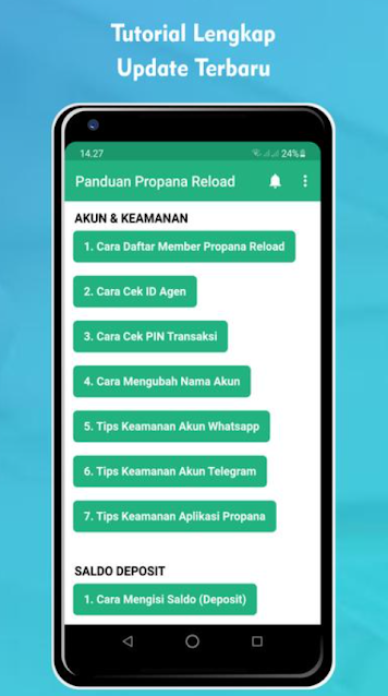 Fitur Tutorial Propana Reload Apk