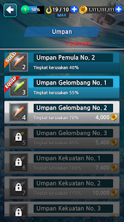 membuka unlock umpan Fishing Hook Mod Apk 