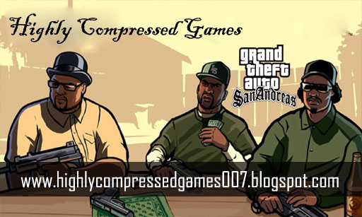 GTA Sanandreas Highly Compressed (3mb) Full Version PC game free download