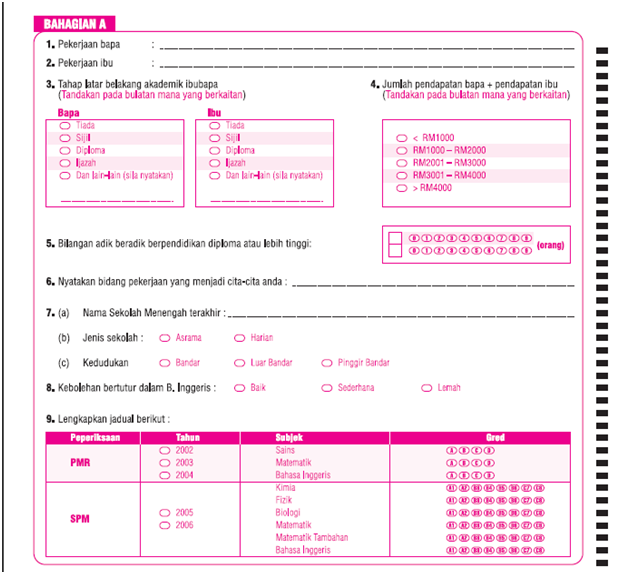 .: Tajuk 172 - OMR Questionnaire + SPSS