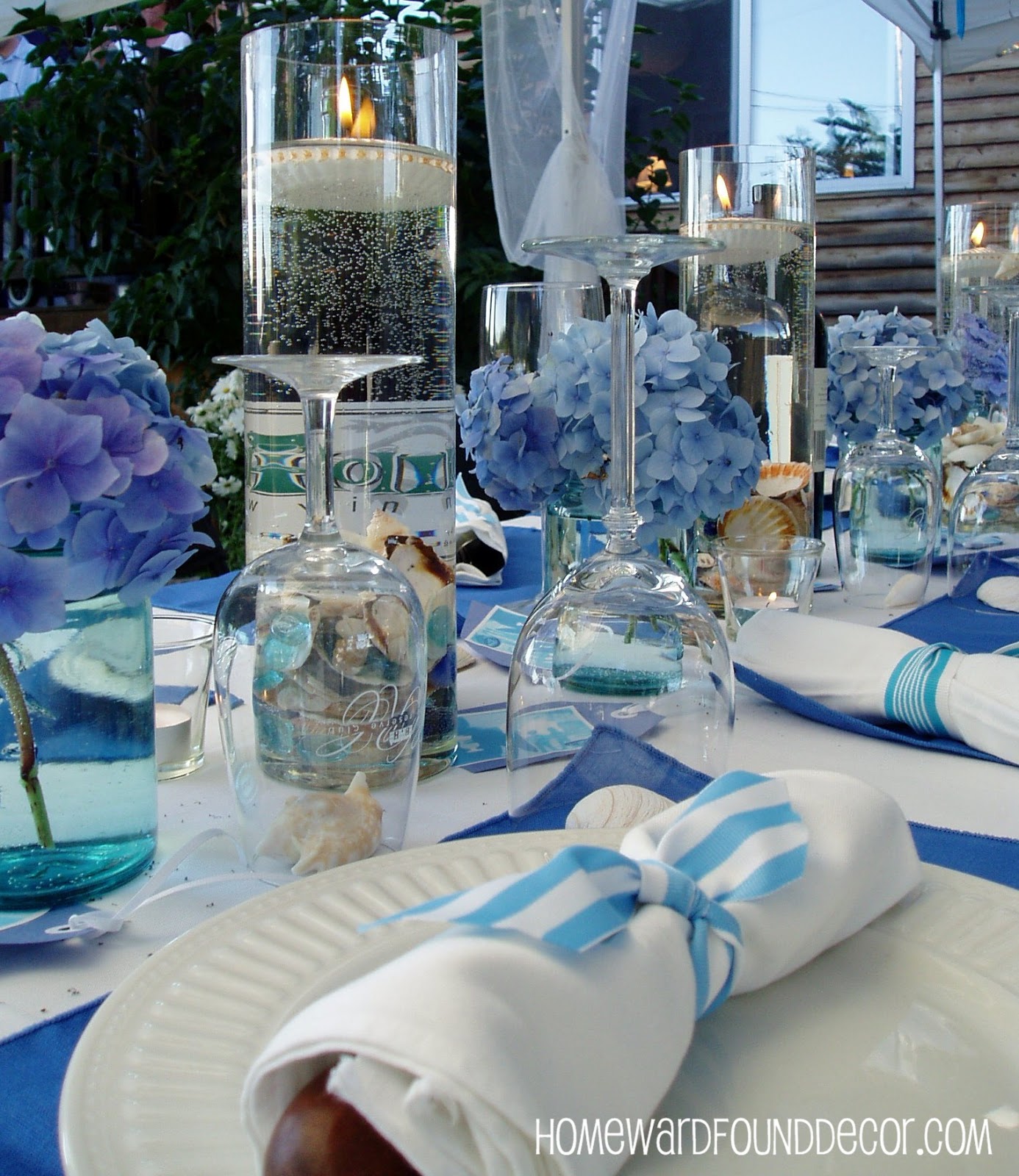 HOMEWARDfound Decor: Summertime Blues: DIY Party Decor