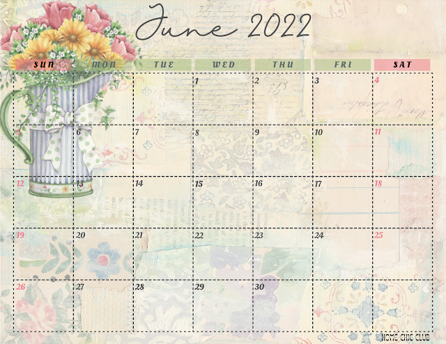 Free June 2022 Calendar