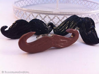 Kawaii Cute Mustache rings