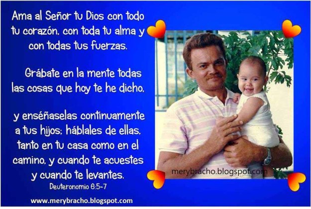 Postal Papá, guiador de tus hijos. postales cristianas para padres. feliz día del padre. felicitaciones por el día del padre, papá.  Imágenes con versículos bíblicos, día del padre, para regalar a padres.Padres enseñan Biblia a Hijos.Postales para el facebook