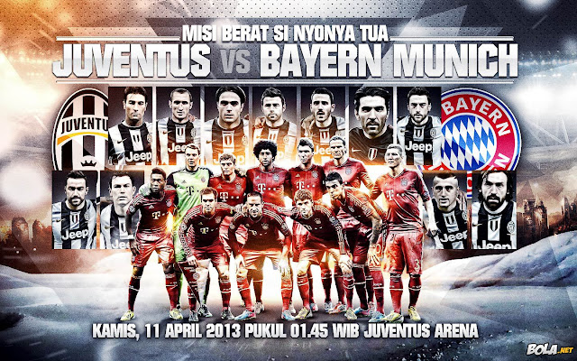 Wallpaper Tv Live Streaming UEFA League Champions Juventus vs BAyern Munich