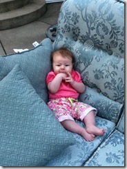 tessie in outside couch