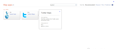 Twitter Bing Map App