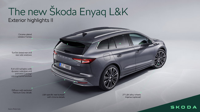 New Škoda Enyaq Laurin & Klement With Extended Range and Comprehensive Technical Upgrades