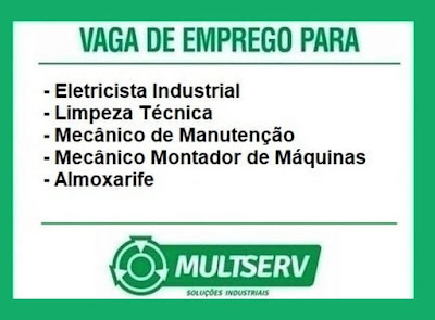 Vagas para Limpeza Técnica, Eletricista, Almoxarife e Mecânicos em São Leopoldo