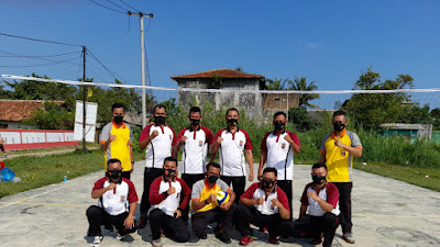 Satpolairud Polres Pandeglang Bentuk Tim Volly Ball