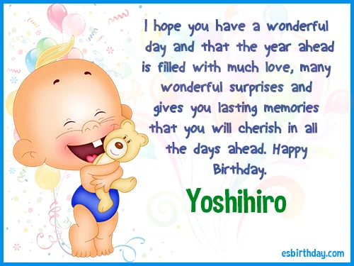 Yoshihiro Happy birthday
