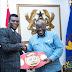 Richard Commey Presents IBF Lightweight Title To President Akufo-Addo 