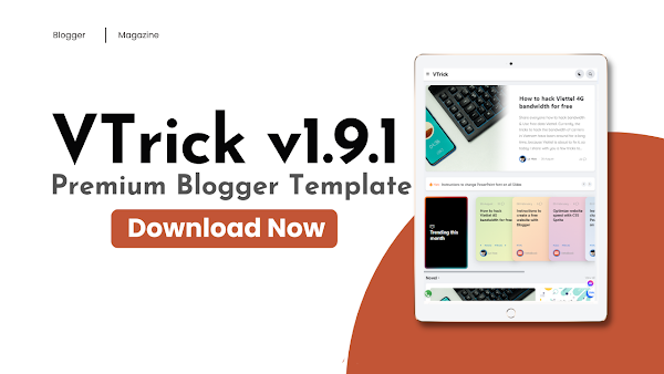 VTrick v1.9.1 Premium Blogger Template Free Download