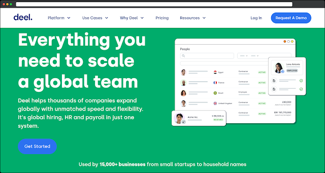 DEEL: HIRE REMOTE TALENT & MANAGE PAYROLL GLOBALLY