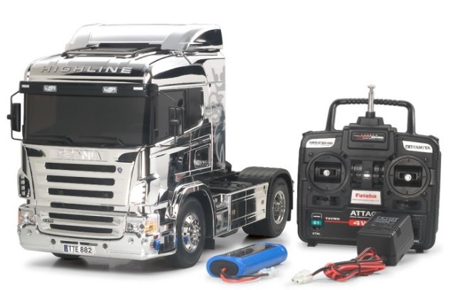 remote kontrol truk scania miniatur