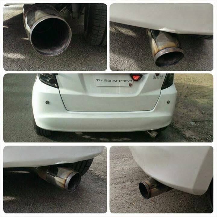  Honda Civic Custom Exhaust system | Free Flow Exhaust | way2speed® Rumbler Cat-Back Exhaust System, Honda Jazz Custom Exhaust system | Free Flow Exhaust | way2speed® Rumbler Cat-Back Exhaust System, Honda City Custom Exhaust system | Free Flow Exhaust | way2speed® Rumbler Cat-Back Exhaust System, Honda Brio Custom Exhaust system | Free Flow Exhaust | way2speed® Rumbler Cat-Back Exhaust System, way2speed® Rumbler Cat-Back Exhaust System is available in full mirror finish, Black and chrome, and with Burn't racing tips.