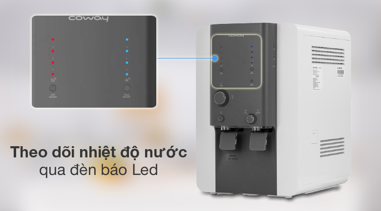 Theo dõi nhiệt độ nước - Coway CHP-18AR 4 lõi