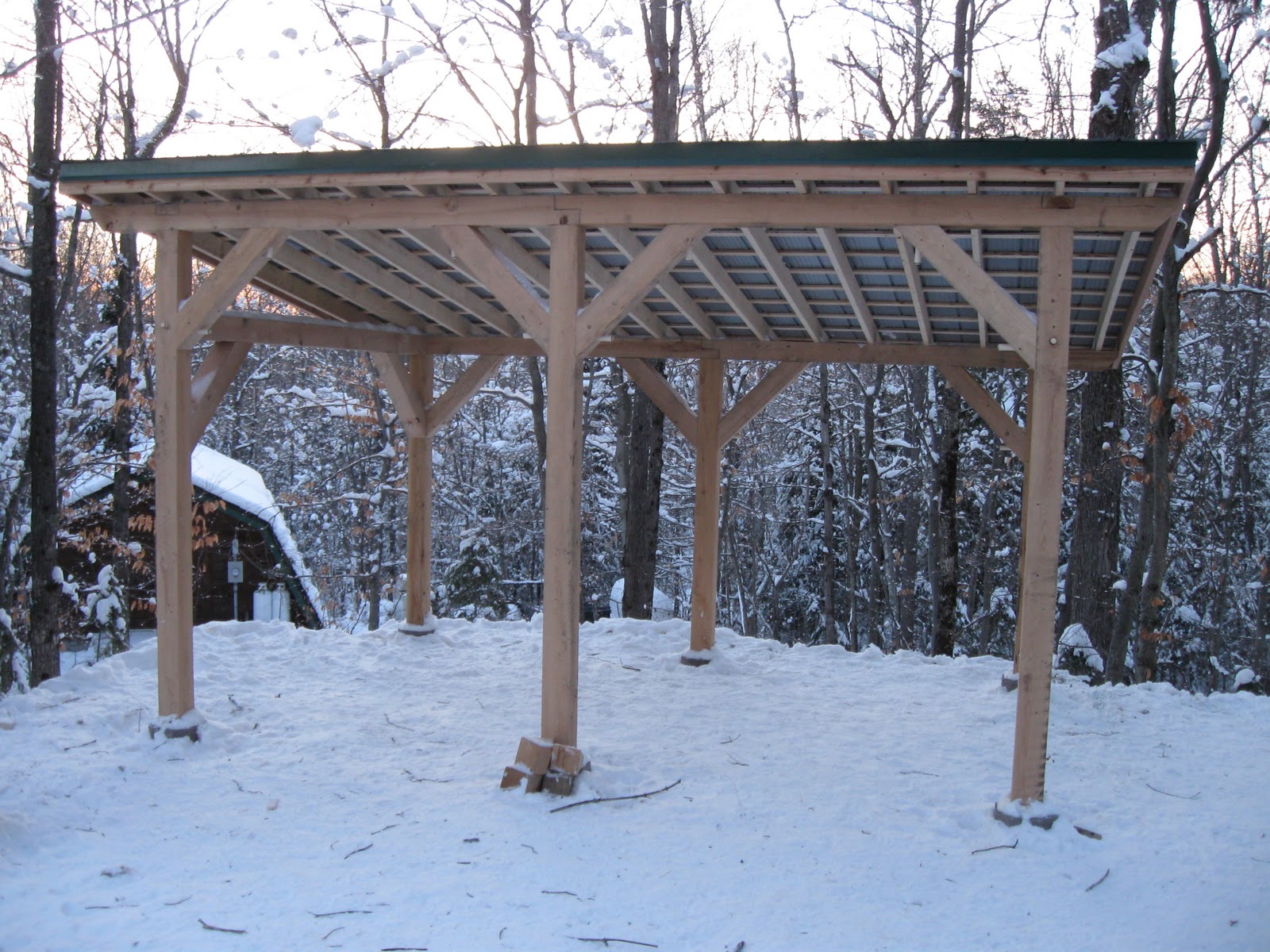 Post and Beam Carport