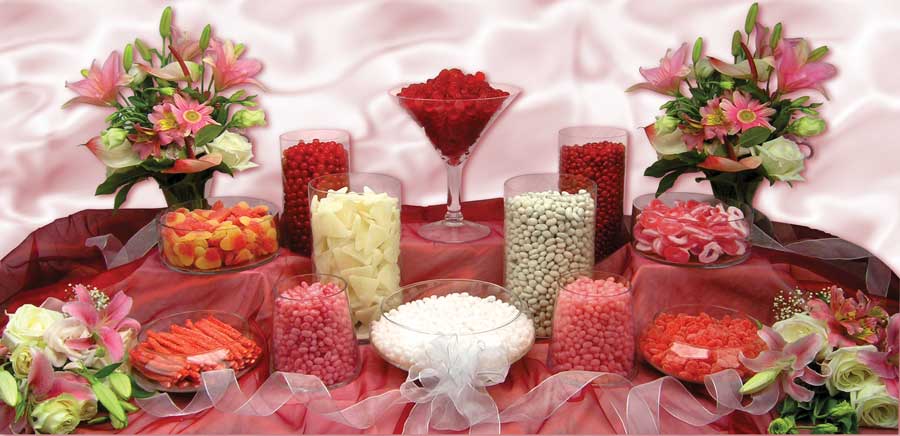 Pink Wedding Buffet Candy