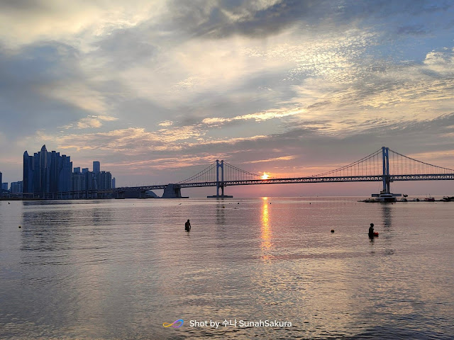 Sunrise di Gwangalli Beach, Busan